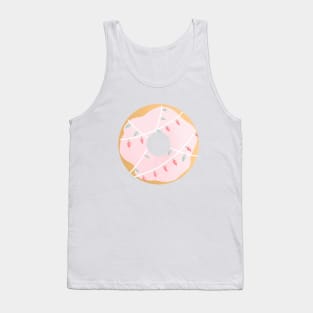 Pink christmas lights donut Tank Top